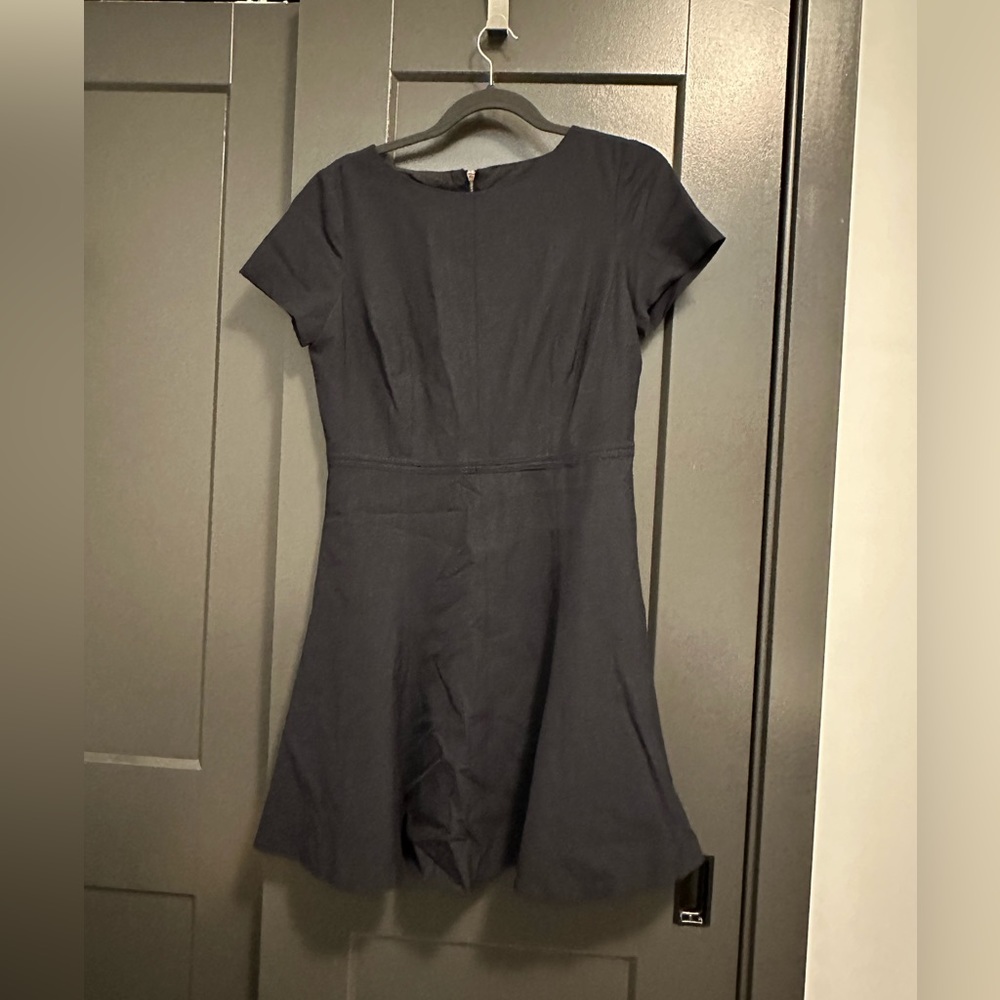 Ann Taylor casual navy flare dress